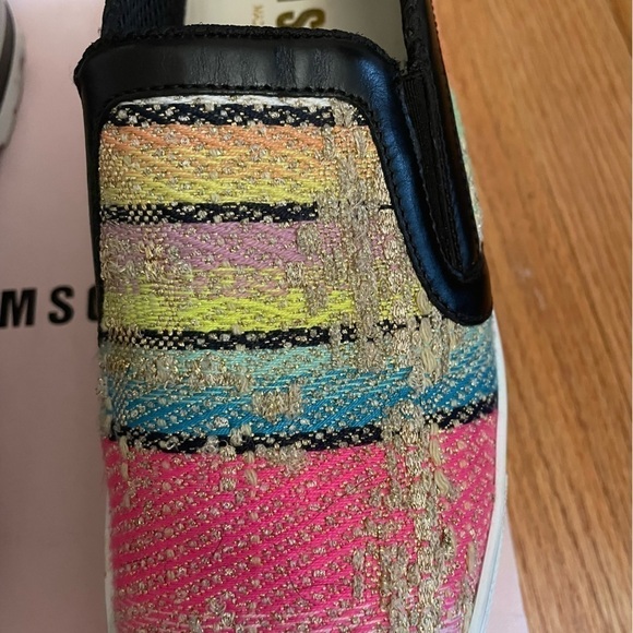 MSGM Multicolor Tweed Platform Slip-on Sneakers - Picture 10 of 14